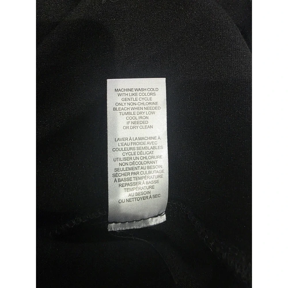 NWT Tahari Black Pleated Sleeveless Zipper Back Work Classic Statement‎ Top